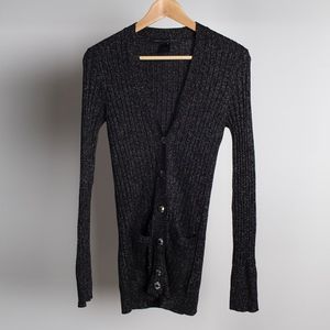 MARC BY MARC JACOBS Metallic Navy Cardigan